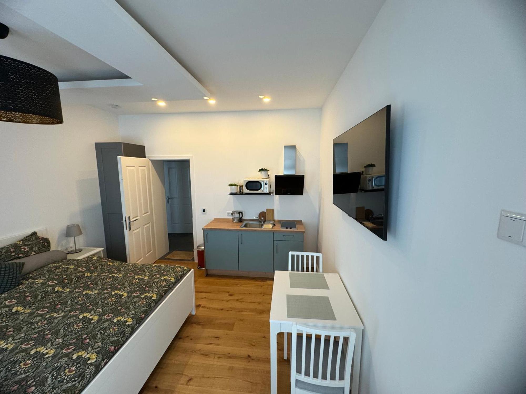 Boutique Hotel Pension Luisengruen Kueche 1Gbs Wlan Netflix Disney Magentatv 켐니츠 외부 사진